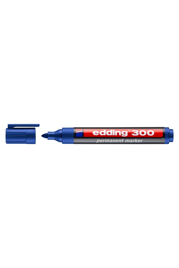 EDDING ανεξίτηλος μαρκαδόρος 300, 1.5-3mm, επαναγεμιζόμενος, μπλε