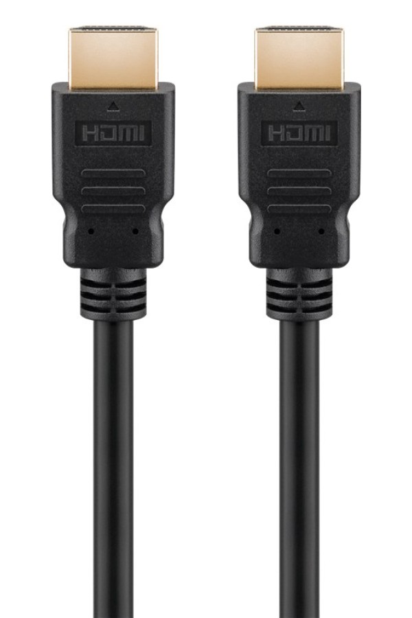 GOOBAY καλώδιο HDMI 2.1 41081, Ethernet ARC, 8K/60Hz 48Gbps, 0.5m, μαύρο