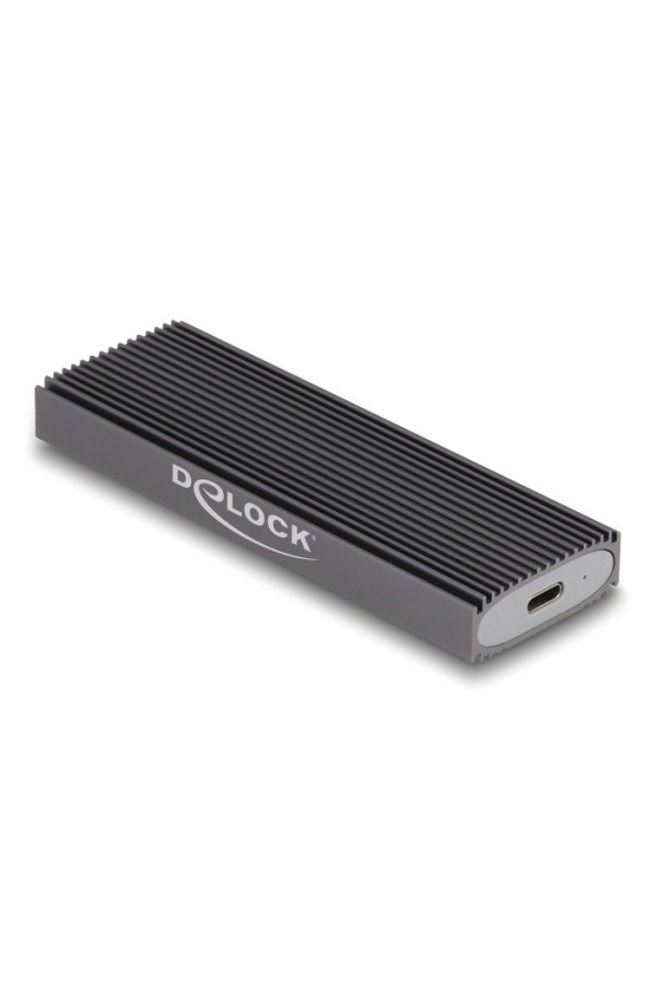 DELOCK θήκη για M.2 NVMe PCIe/SATA SSD 42019, tool free, 10Gbps, μαύρη