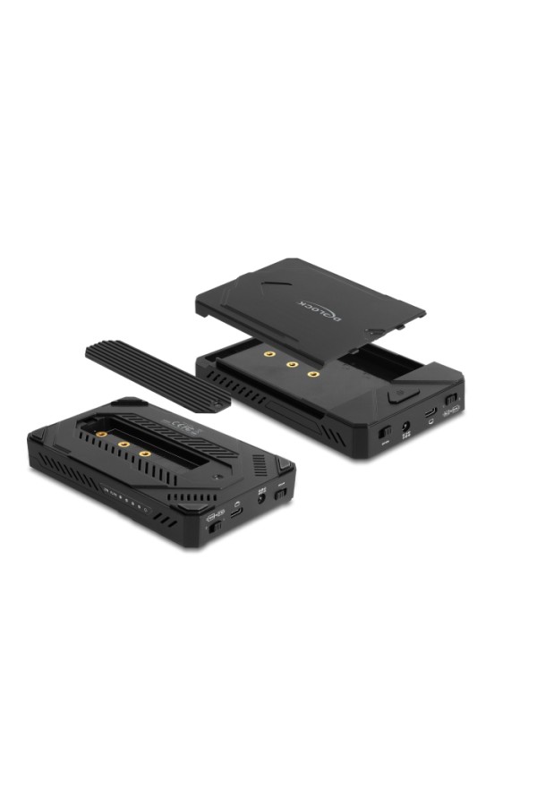 DELOCK θήκη M.2 NVMe & SATA SSD/HDD 42020, 10Gbps, λειτουργία κλώνου
