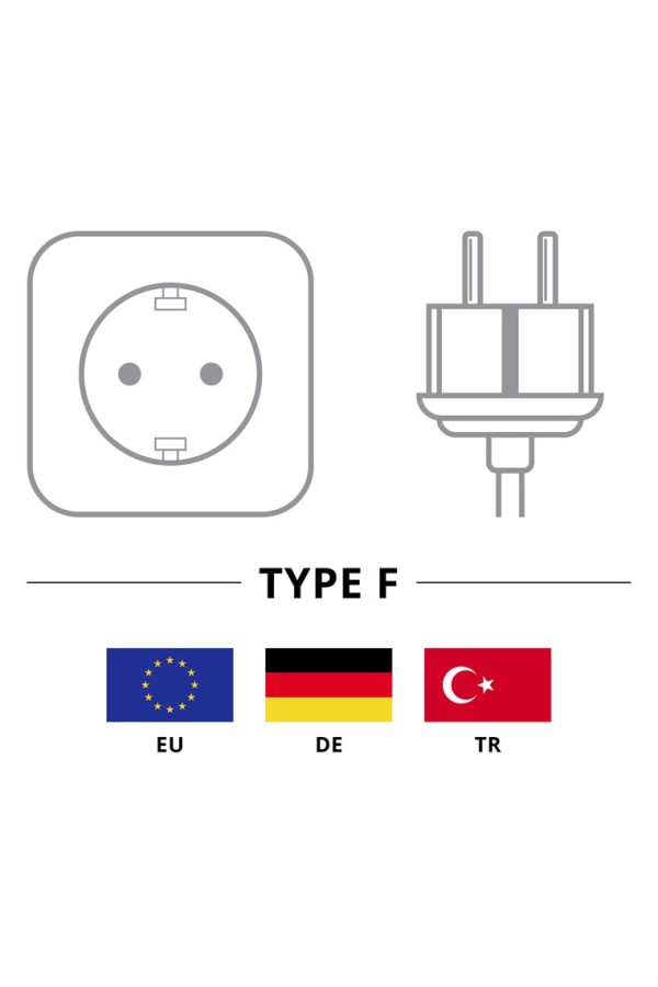 GOOBAY καλώδιο τροφοδοσίας 51320, γωνιακό, 3G 1.00mm², 5m, μαύρο