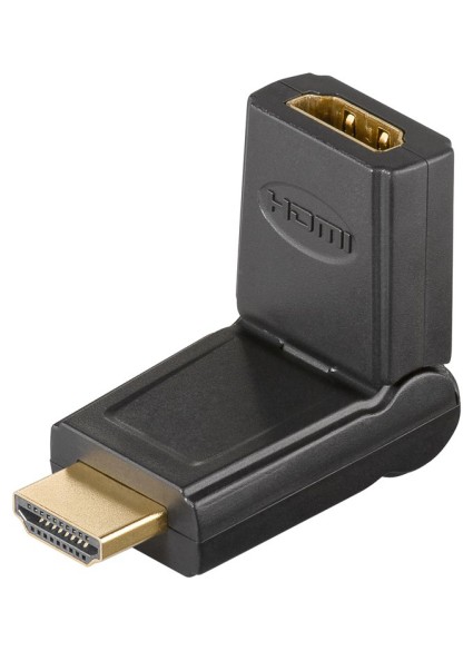 GOOBAY αντάπτορας HDMI 51721, 180° περιστρεφόμενος, 4K/60Hz, μαύρος