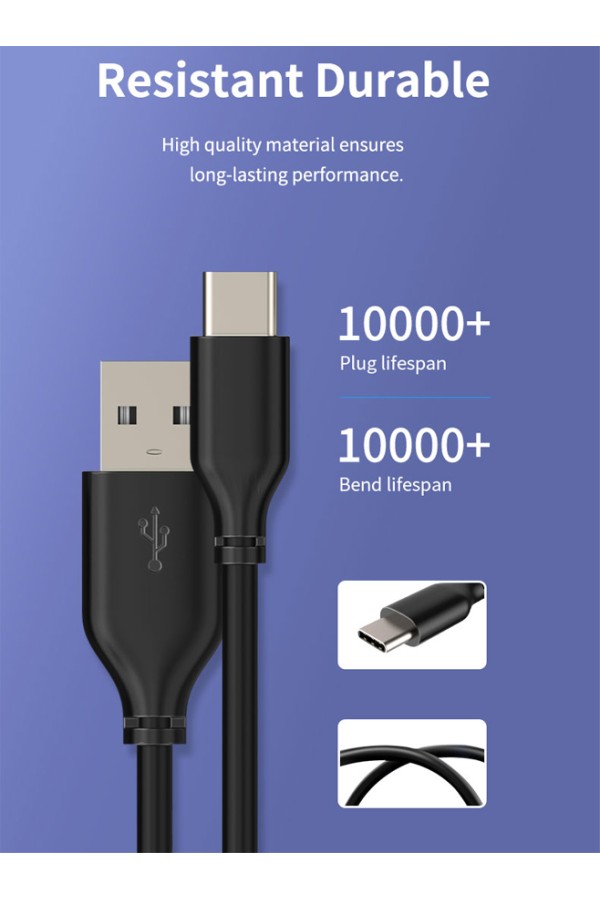 CABLETIME καλώδιο USB-C σε USB U323A, 15W, 480Mbps, 1m, μαύρο