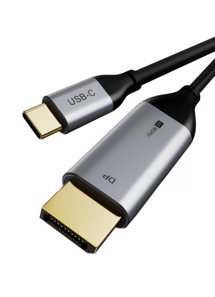 CABLETIME καλώδιο USB-C σε DisplayPort CT-CMDP2, 4K/60Hz, 1.8m, μαύρο