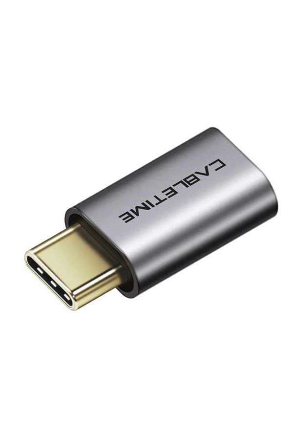 CABLETIME αντάπτορας USB-C σε micro USB CT-CMMCBF, 480Mbps, γκρι