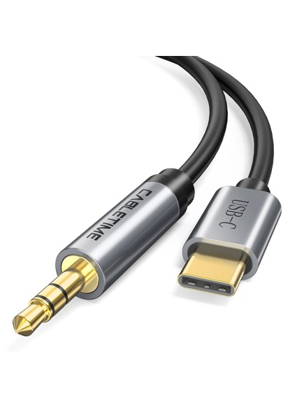 CABLETIME καλώδιο USB-C σε 3.5mm CT-CMAUDIO, AUX, 1m, μαύρο