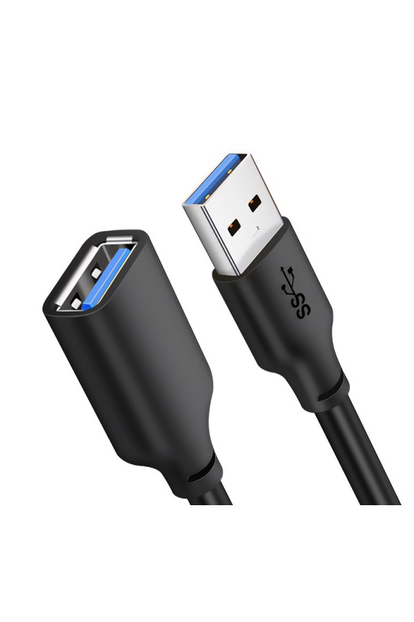 CABLETIME καλώδιο προέκτασης USB CT-AMAFN, 5Gbps, 2m, μαύρο