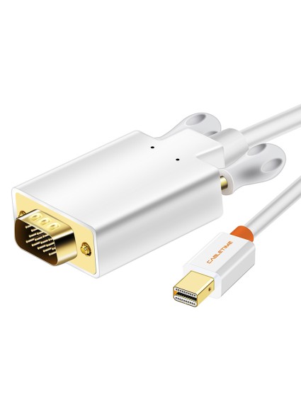 CABLETIME καλώδιο mini DisplayPort σε VGA CT-05G, 1080p, 1.8m, λευκό