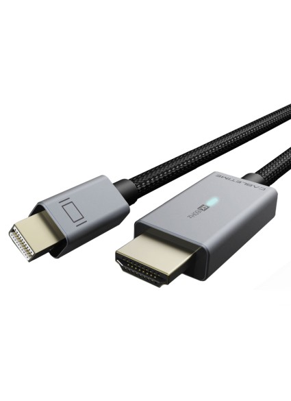 CABLETIME καλώδιο mini DisplayPort σε HDMI CT-P03G4K, 4K, 1.8m, μαύρο