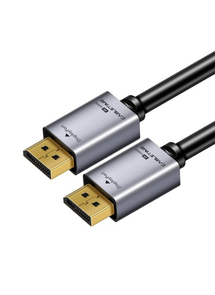 CABLETIME καλώδιο DisplayPort CT-P01G, 4K/60Hz, 21.6Gbps, 5m, μαύρο