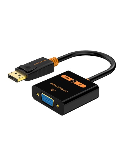 CABLETIME αντάπτορας DisplayPort σε VGA AV586, 1080p/60Hz, μαύρος