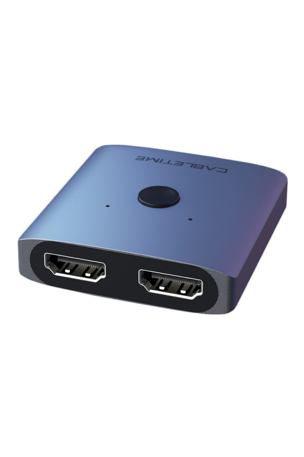 CABLETIME HDMI switch CT-HS4K, 2 σε 1, 4K, bidirectional, γκρι