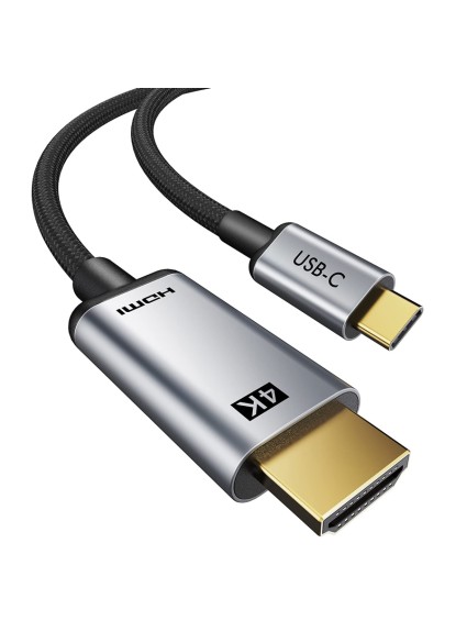 CABLETIME καλώδιο USB-C σε HDMI CT-CMHD2, 4K/60Hz, 3m, μαύρο