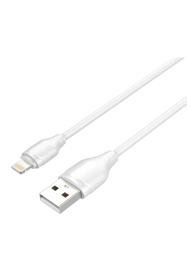 LDNIO καλώδιο Lightning σε USB LS372, 10.5W, 2m, λευκό