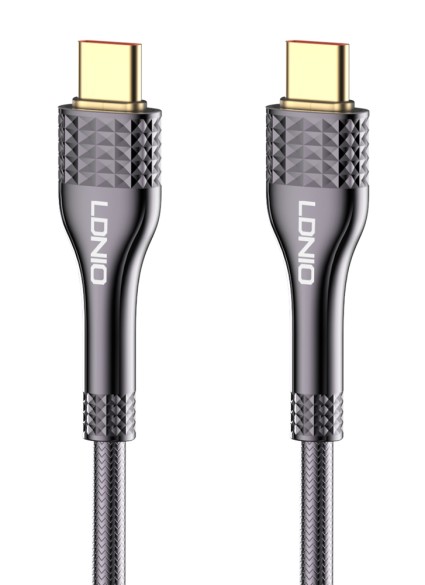 LDNIO καλώδιο USB-C σε USB-C LC651C, 65W, 1m, γκρι