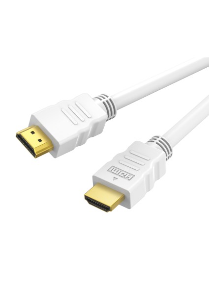 CABLETIME καλώδιο HDMI CT-HE19G με Ethernet, 4K/60Hz, 18 Gbps, 2m, λευκό