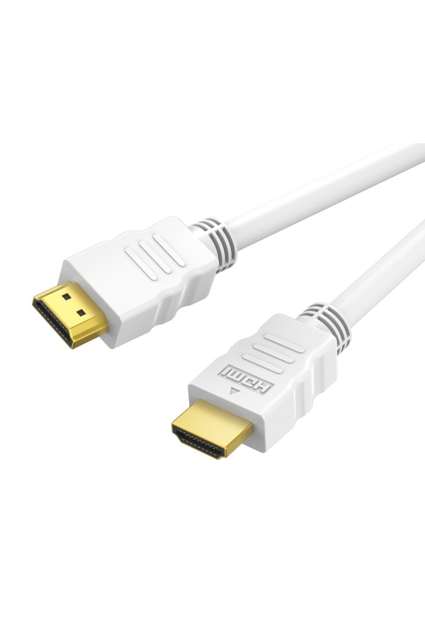 CABLETIME καλώδιο HDMI CT-HE19G με Ethernet, 4K/60Hz, 18 Gbps, 1m, λευκό