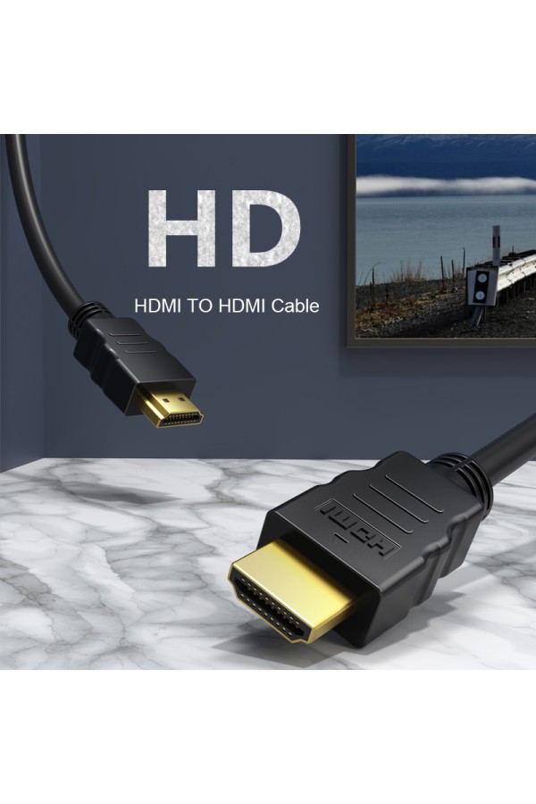 CABLETIME καλώδιο HDMI CT-HE19G με Ethernet, 4K/60Hz, 18 Gbps, 0.5m, μαύρο