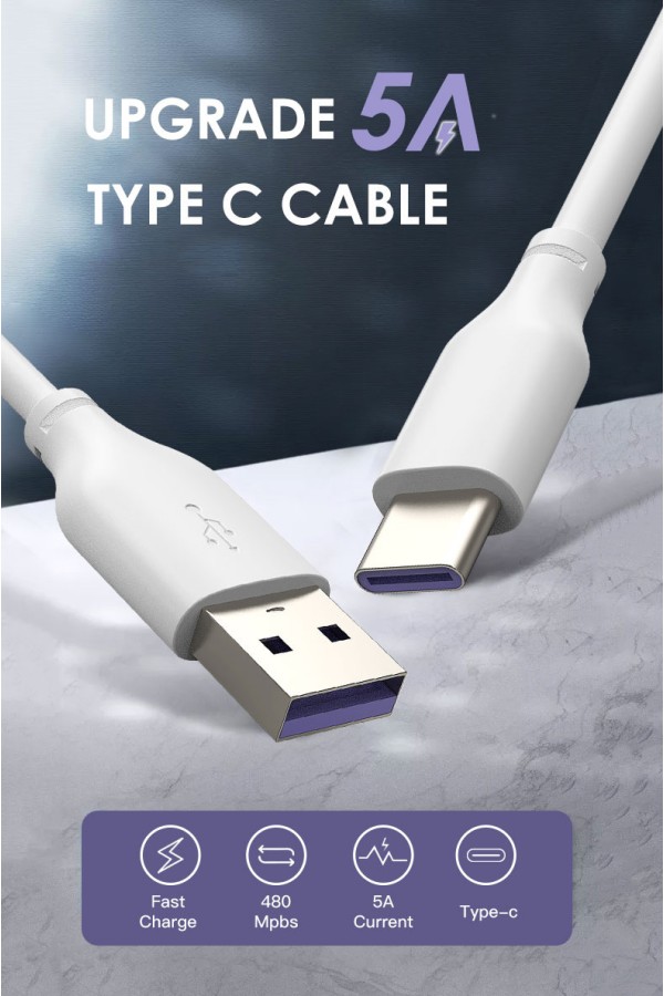 CABLETIME καλώδιο USB-C σε USB CT-U325A, 25W, 480Mbps, 0.25m, λευκό