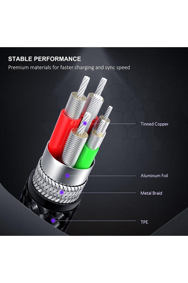 CABLETIME καλώδιο USB-C σε USB CT-PU32, 12W, 480Mbps, 1m, μαύρο