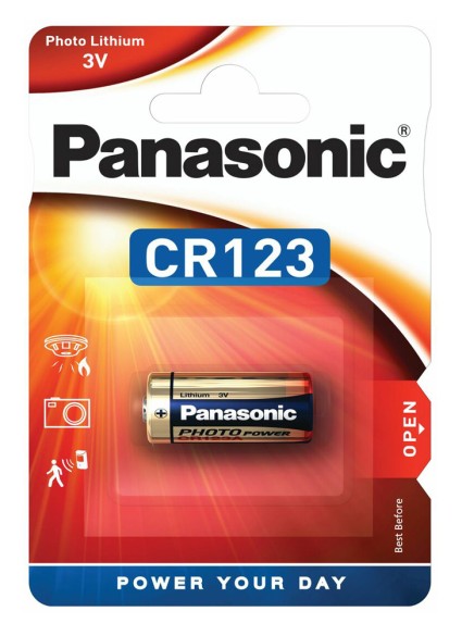 PANASONIC μπαταρία λιθίου, CR123, 3V, 1τμχ