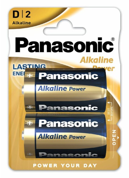 PANASONIC αλκαλικές μπαταρίες Alkaline Power, D/LR20, 1.5V, 2τμχ