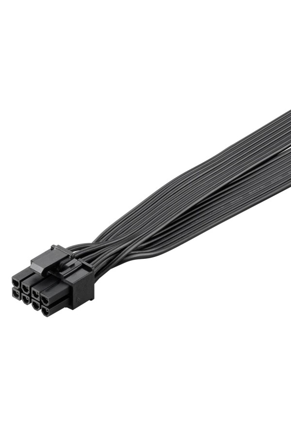 GOOBAY καλώδιο 8 pin σε 2x 6+2 pin PCIe 59714, 23cm, μαύρο