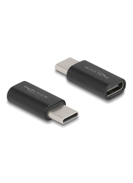 DELOCK αντάπτορας USB-C 60034, αρσενικό σε θηλυκό, 10Gbps, μαύρος