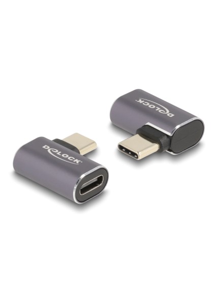 DELOCK αντάπτορας USB-C 60047, αρσενικό σε θηλυκό, 100W, 40Gbps, γκρι