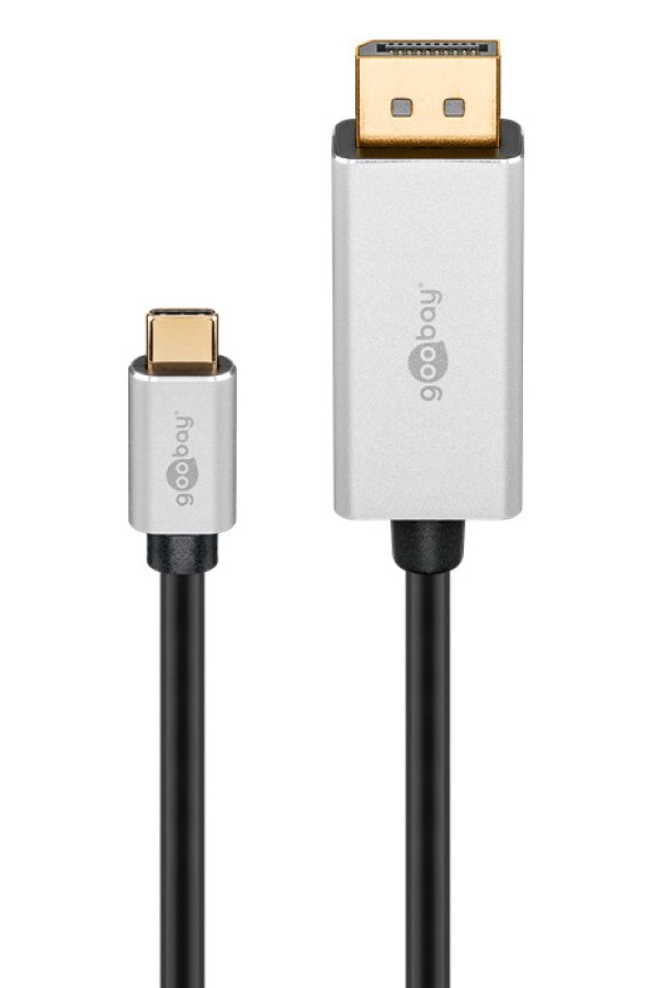GOOBAY καλώδιο USB-C σε DisplayPort 60176, HDR, 8K, copper, 2m, μαύρο