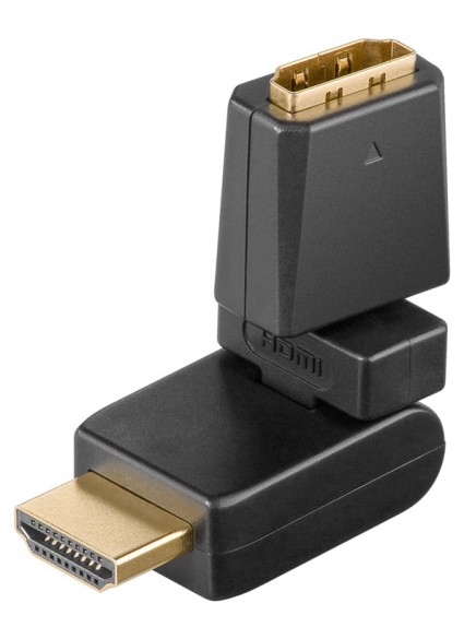 GOOBAY αντάπτορας HDMI 60757, 360° περιστρεφόμενος, 4K/60Hz, μαύρος