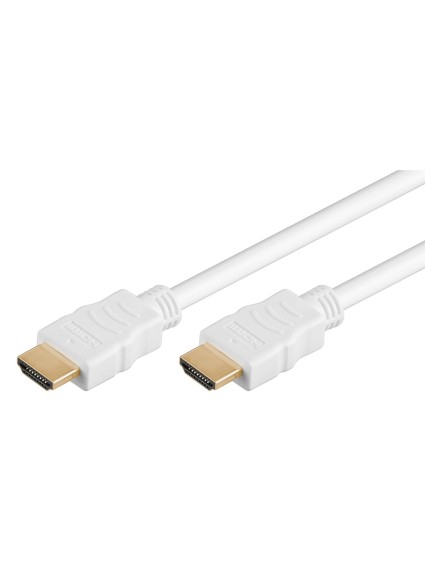 GOOBAY καλώδιο HDMI 2.0 61019 με Ethernet, 4K/60Hz, 18 Gbps, 1.5m, λευκό