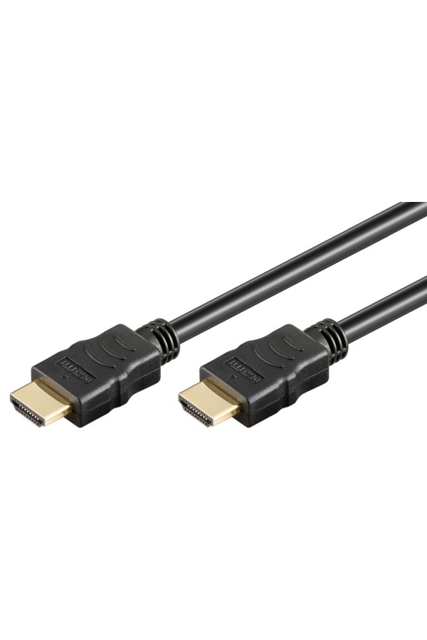 GOOBAY καλώδιο HDMI 2.0 61150 με Ethernet, 4K/60Hz, 18 Gbps, 1m, μαύρο