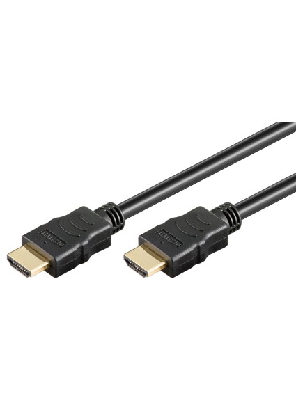 GOOBAY καλώδιο HDMI 2.0 61158 με Ethernet, 4K/60Hz, 18 Gbps, 1.5m, μαύρο