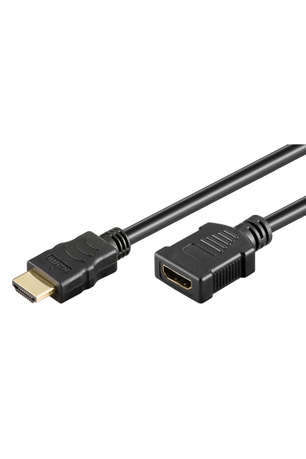 GOOBAY καλώδιο προέκτασης HDMI 61309 Ethernet, 4K/60Hz 18Gbps, 2m, μαύρο