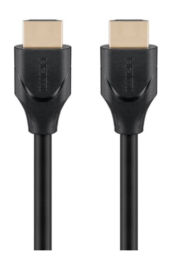 GOOBAY καλώδιο HDMI 2.1 61639, Ethernet ARC 8K/60Hz 48 Gbps, 1.5m, μαύρο