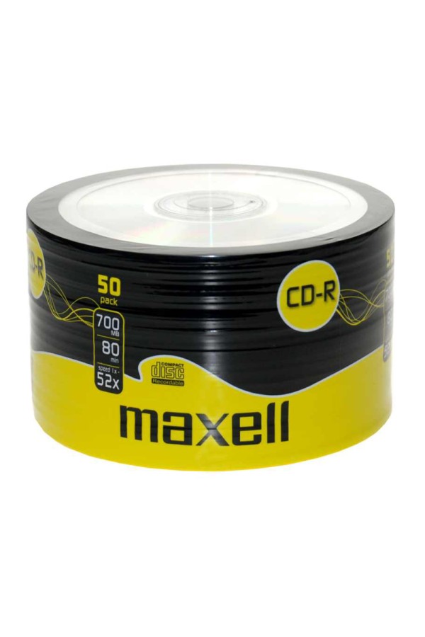 MAXELL CD-R 700ΜΒ/80min, 52x speed, spindle pack 50τμχ