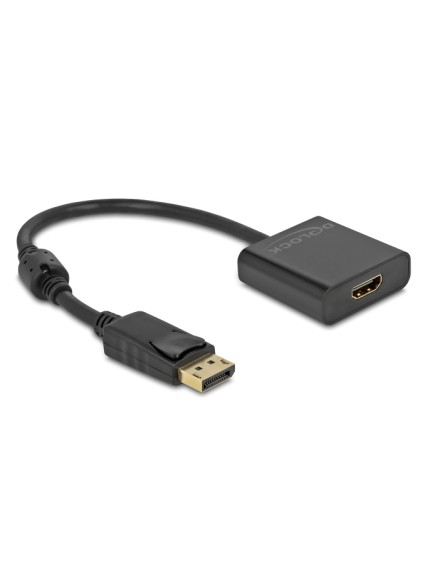 DELOCK αντάπτορας DisplayPort σε HDMI 63585, 4K/30Hz, active, μαύρος