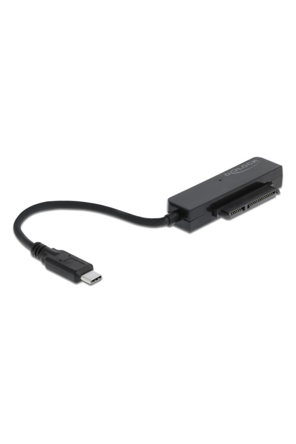 DELOCK αντάπτορας USB-C σε SATA 64084 με θήκη για 2.5