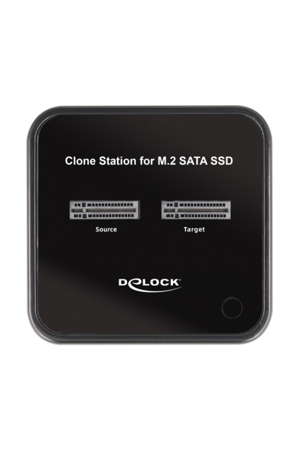 DELOCK docking station 64178, clone function, 2x M.2 SATA, 6Gbps, μαύρο