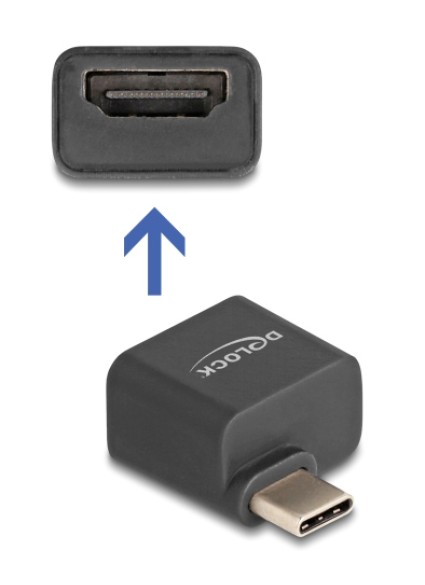 DELOCK αντάπτορας USB-C σε HDMI 64256, 4K/30Hz, μαύρος