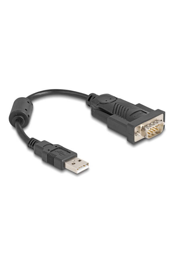 DELOCK αντάπορας USB σε RS-232 64276, 460.8Kbps, 0.25m, μαύρος