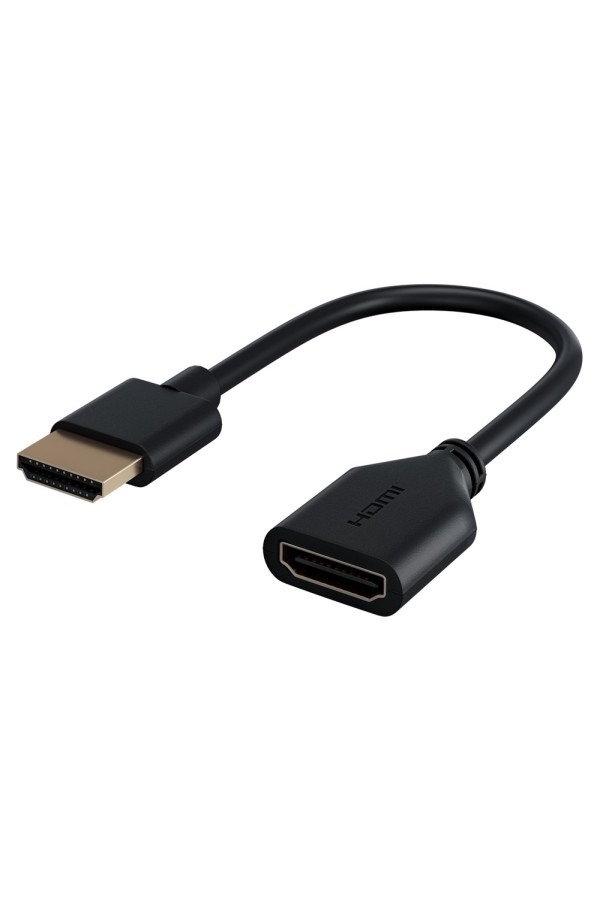 GOOBAY αντάπτορας HDMI 64824, εύκαμπτος, 4K/60Hz, 18Gbps, μαύρος