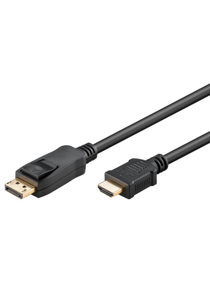 GOOBAY καλώδιο DisplayPort σε HDMI 64837, 4K/30Hz, 3m, μαύρο