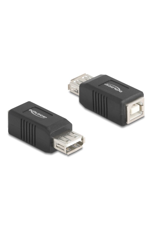 DELOCK αντάπτορας USB σε USB Type B 67203, 480Mbps, μαύρος