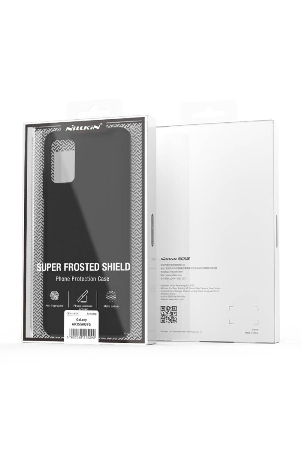 NILLKIN θήκη Super Frosted Shield για Samsung Galaxy A03S/A037G, μαύρη