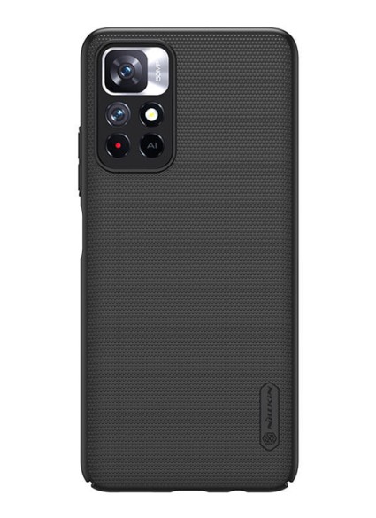 NILLKIN θήκη Super Frosted Shield για Xiaomi Note 11 5G/M4 Pro 5G, μαύρη