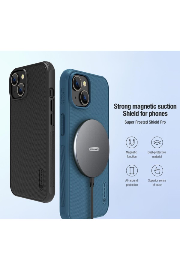 NILLKIN θήκη Super Frosted Shield Pro Magnetic για iPhone 14, μαύρη