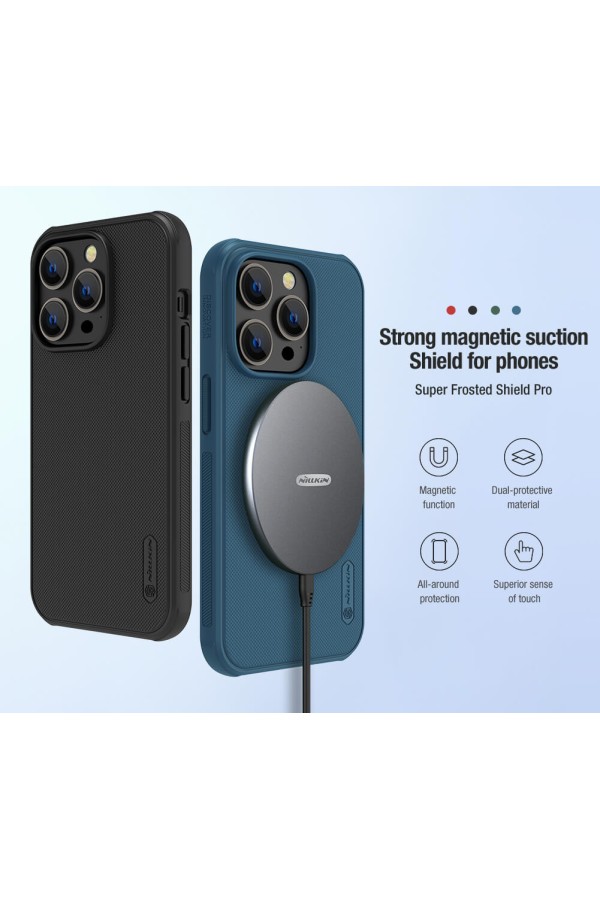 NILLKIN θήκη Super Frosted Shield Pro Magnetic για iPhone 14 Pro, μαύρη