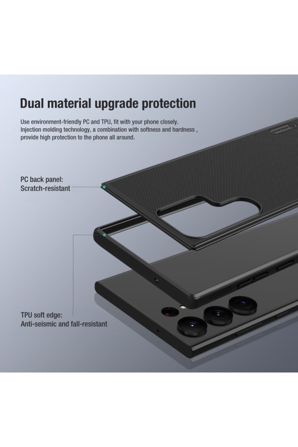 NILLKIN θήκη Super Frosted Shield Pro για Samsung S23 Ultra, μαύρο